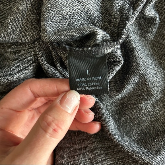 Marc Anthony Charcoal Heather Grey Button Down Soft Shirt - Picture 6 of 12